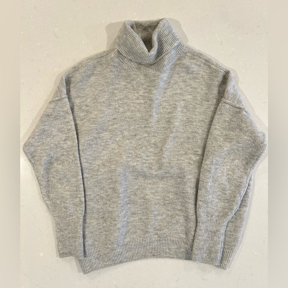 Nordstrom CeCe Gray Cowl Neck Sweater with Relaxed Fit